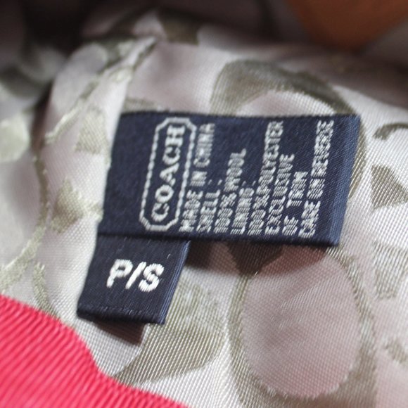 Coach Wool Plaid Bucket Hat Size P/S - Picture 2 of 4